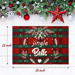 6Pcs Christmas Placemats Christmas Table Mats
