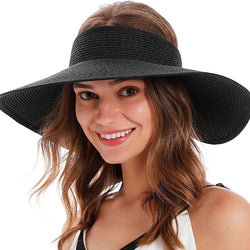 Women'sFoldable Wide Brim Beach Straw Hat