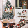 Christmas Front Door Wreath Sign Snowman Xmas Wreath