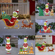 Acrylic Sheet Decortion Stealing Christmas Lighting Signs for Holiday Outdoor Yard Decoration