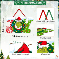 Christmas Joy Wooden Door Sign