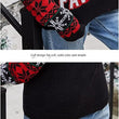 Women Novelty Santa Claus Round Neck Knit Sweater  Pullover