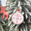 12pcs Christmas Ornament Wooden Hanging Pendants