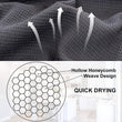 35x35cm 4PCS Home Kitchen Waffle Pattern Tea Towel Absorbent Dish Cleaning Towel