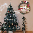 Christmas Front Door Wreath Sign Snowman Xmas Wreath