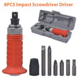 8pc Impact Screwdriver Driver Screw Socket Tool With Bits Set 1/2" Drive