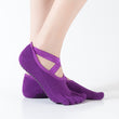 Women Yoga Anti-slip Socks Backless Silicone Non-slip Socks