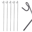 METAL STEEL BARRIER FENCING FENCE PINS STAKES POSTS ROAD PINS 1.15m Pack of 5