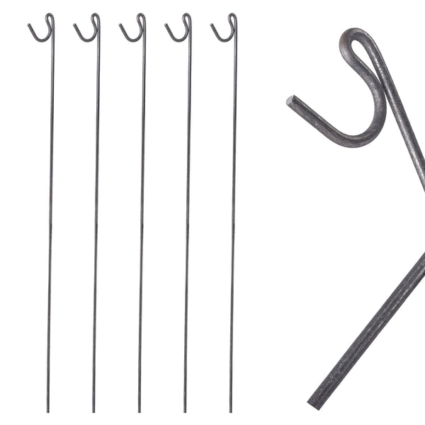 METAL STEEL BARRIER FENCING FENCE PINS STAKES POSTS ROAD PINS 1.15m Pack of 5