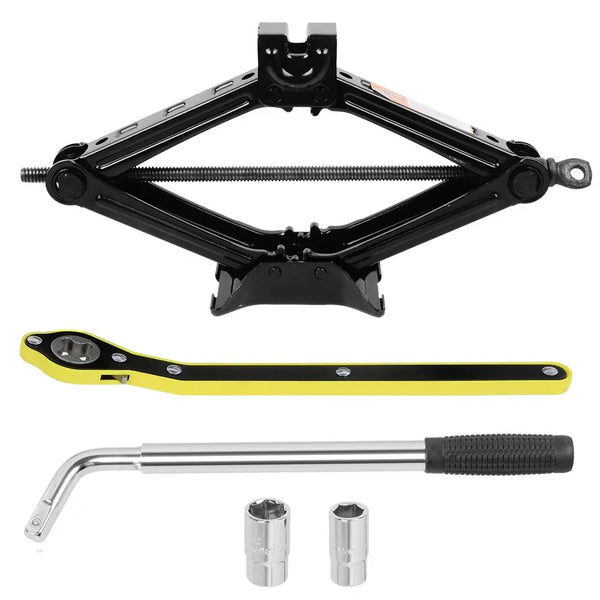 2.5 Ton Scissor Jack Extendable Wheel Wrench Brace Socket