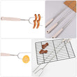 2pack Extendable Stainless Steel BBQ Fork U-shaped Grill Fork