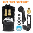 25-100FT Expandable Garden Hose Pipe Flexible With Water Spray Gun