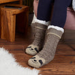 Women Sloth Pattern Non-Slip Sherpa  Floor Socks