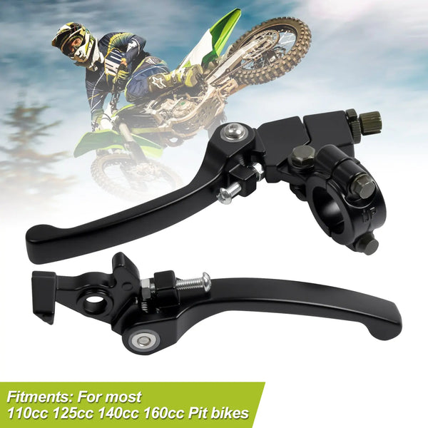 Black Pit Dirt Bike Snap Back Brake Clutch Lever 110cc 125cc 140cc 160cc Pitbike
