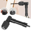 Right Angle 90° Angled Drill Attachment Adapter Aluminium Metal Keyless Chuck
