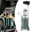 Oil Drain Tank Garage Air Oil Waste Drainer Extractor Pan w/ Cup