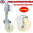 4inch Durable Spring Loaded Swivel Caster Nylon Gate Wheel