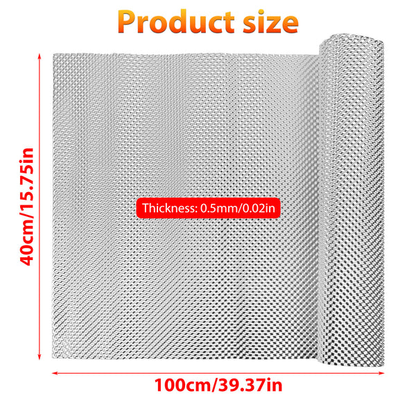 Motorsport Embossed Heat Shield Material 40cm x 100cm Sheet Rally