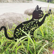 Cat Planter Acrylic Stakes Lawn Art