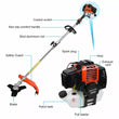 Engine Head for 52cc Hedge Trimmer Petrol Multi Tool