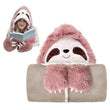 Women Winter Hooded Wearable Cartoon Hoodie Blanket