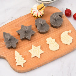 Plastic 3D Christmas Biscuit Mold