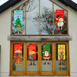 Christmas Door Sign Decorative House Flag Christmas Door Window Banner