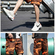Men's Summer Outdoors Casual Camouflage Overalls Sport Shorts Pants