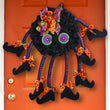 Halloween WreathSpider With Ribbon Bows