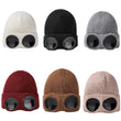 Winter Hat with Lenses Goggle Beanie