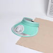 Summer Wide Brim Adjustable Hat with Mini Fan