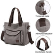 Casual Canvas Large Capacity Multi-pocket Shoulder Bag