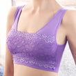 Women Wireless Padded Sports Lace Bra