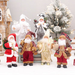30cm Rustic Christmas Santa Claus Figurine Xmas Decoration