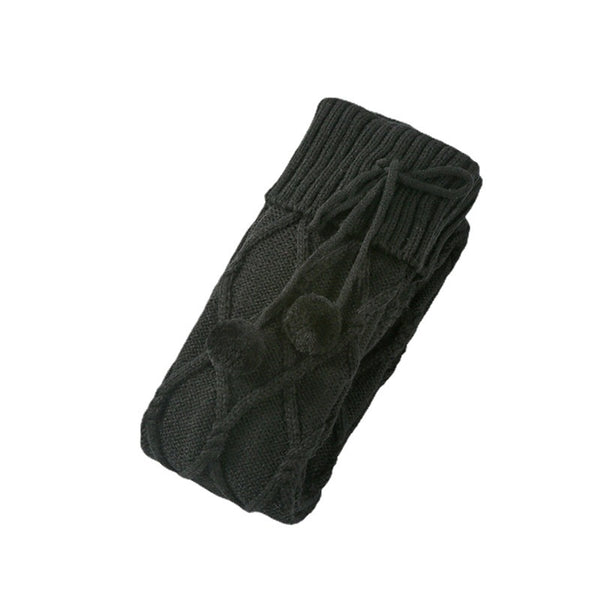 Women Knitted Socks Soild Color Over Knee Stockings