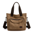 Casual Canvas Large Capacity Multi-pocket Shoulder Bag