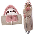 Women Winter Hooded Wearable Cartoon Hoodie Blanket