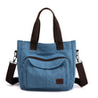 Casual Canvas Large Capacity Multi-pocket Shoulder Bag