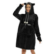 Multifunction Wearable Blanket Hoodie Fleece Pet Pouch Hoodie