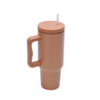 40 oz Tumbler with Handle and Straw Lid Insulated Cup Reusable Stainless Steel Water Bottle Travel Mug