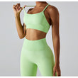 Women Push Up Cross Strap Sexy Seamless Yoga Bra