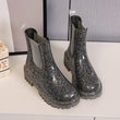 Women Fashion Solid Color Rain Boots