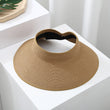 Women'sFoldable Wide Brim Beach Straw Hat