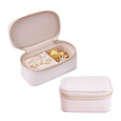 Mini PU Leather Jewelry Bag Portable Travel Jewelry Storage Box