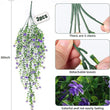3pcs Plastic Ivy Hanging Plants with Flower