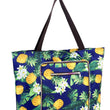 Foldable Large Waterproof Beach Bag Summer Travel Tote Bag with Zipper
