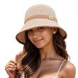 Foldable Wide Brim Floppy Girls Straw Hat