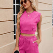 Women Sets Outfits Casual Crop Top and Shorts Set