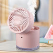 Portable Air Conditioner Mini USB Rechargeable Water Spray Humidifier Fan