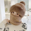 2IN1 Women Neck Warm Fleece Hat